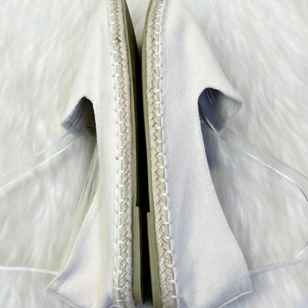 Cream Canvas Flamingo Embroidered Espadrilles - Picture 5 of 7